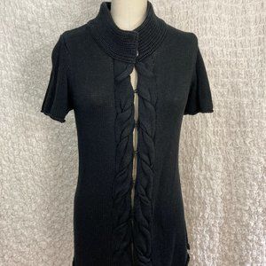 Bask Black Mixed Cable Sweater